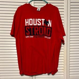 Houston Strong tee shirt size XL Color Red